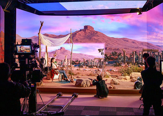 7680Hz Flimmaking Sanal Stüdyo Hafif XR Hd Led Video Duvar P1.95 P2.6 P2.5