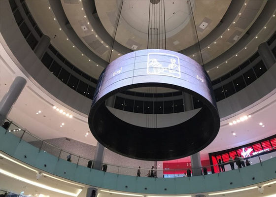 Tam Renkli Esnek Led Video Ekranı, P1.56 P1.785 P2 P2.5 Silindir Esnek Led Ekran