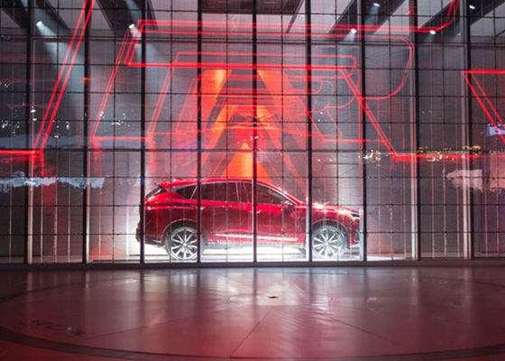 Yüksek Parlaklık İç Mekan Dış Mekan SMD P2.84 P20 Tam Renkli Video Duvar Camı LED Mesh