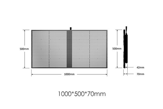 Yüksek Parlaklık İç Mekan Dış Mekan SMD P2.84 P20 Tam Renkli Video Duvar Camı LED Mesh