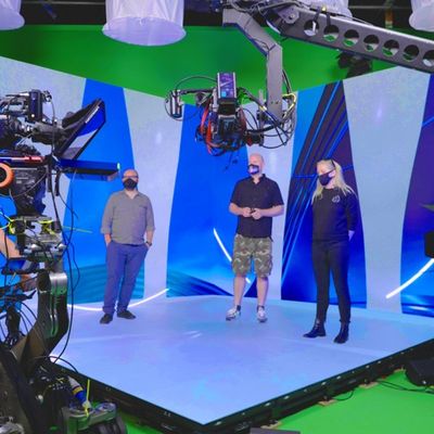 HD 16 bit P1.95 İç Mekan Sanal XR LED Ekran Arka Plan Çekimi