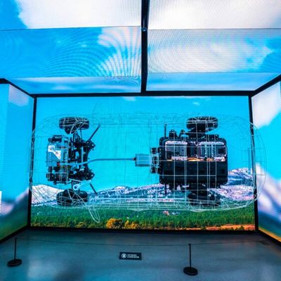 3840hz 3D Sürükleyici Kavisli LED Video Duvar P1.57 P1.87 P2 Sanal