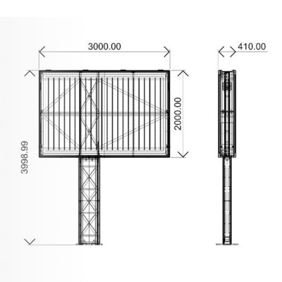 Kolay kurulum p6 ekran dış işaret otoban elektronik dijital reklam panosu LED pano gösterisi