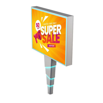 Kolay montaj 8000nits IP65 p6 çelik dış LED dijital reklam panoları