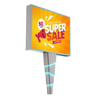 Kolay montaj 8000nits IP65 p6 çelik dış LED dijital reklam panoları