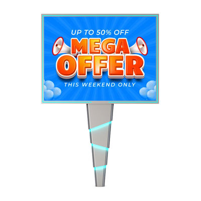 Kolay montaj 8000nits IP65 p6 çelik LED reklam panosu açık hava reklam