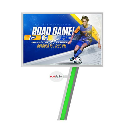 Kolay montaj 8000nits IP65 P6 çelik led reklam panoları fiyat açık hava led reklam panoları