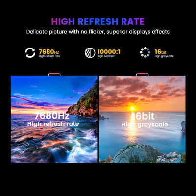 Reklam Led Tahta LED Ekran Ticari Reklam P6.67 Dış LED Ekran Tam Renk 8000cd/sqm 960*960mm