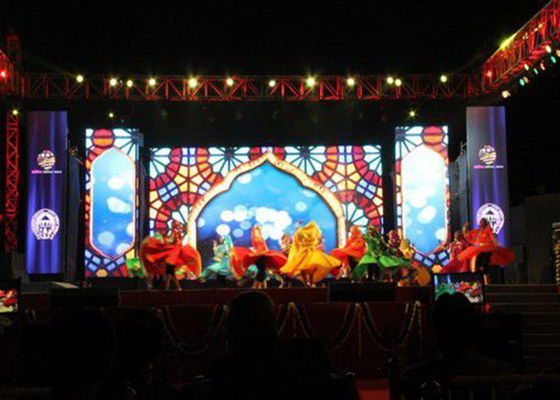 SMD Perde P4 Kapalı Tam Renkli LED Ekran Suya Dayanıklı Reklam Video Duvar