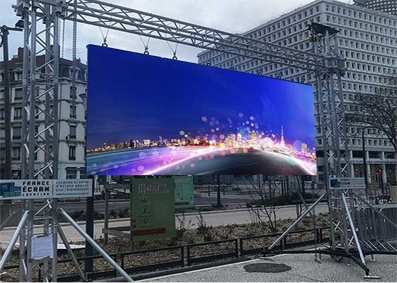 Tam Renkli Kiralama LED Video Duvar P12 Dış Reklam Ekranı 6500 Cd / M2