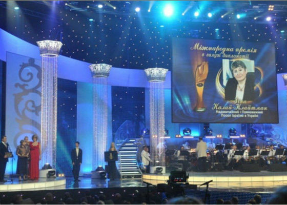 Ultra Parlaklık LED Ekran Sahne Zemin Esnek LED Perde Ekran P4.8mm