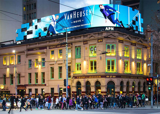 5500cd / m2 P6 SMD3535 Dış Mekan LED Reklamcılık Duvarı 32x32 nokta