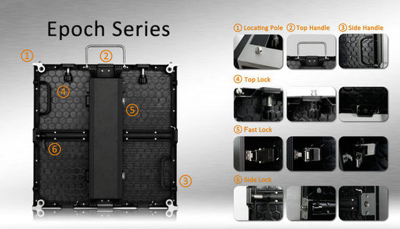 280W / M2 P3.91 1200nits Kiralık LED Ekran 500 * 1000mm