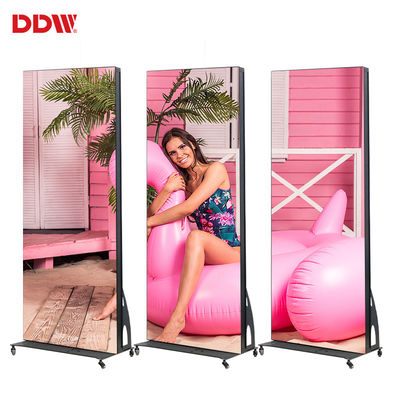 Döşeme Ayakta Hareket Akıllı Dijital Video Reklam Ekranı Dış Mekan P2.5