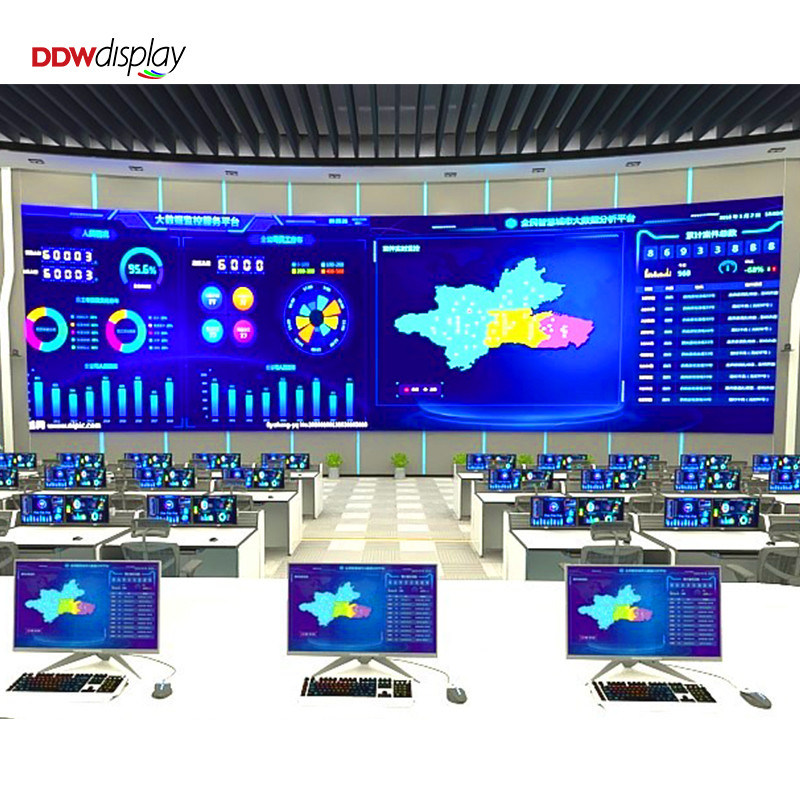 İç mekan sabit LED ekranı 500x250/750x250/1000x250mm, Alüminyum dolap, 1200nits Parlaklık, P1.56 P1.95 P2.5 P2.6 P2.9 P3.91 Ticari ekranlar için